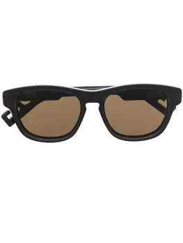 Gucci Eyewear солнцезащитные очки в круглой оправе, черный