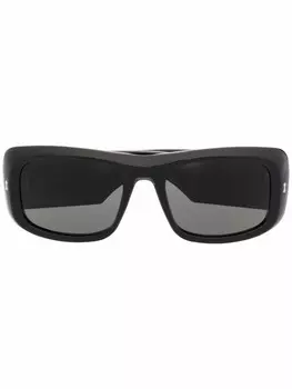 Gucci Eyewear солнцезащитные очки в круглой оправе, черный