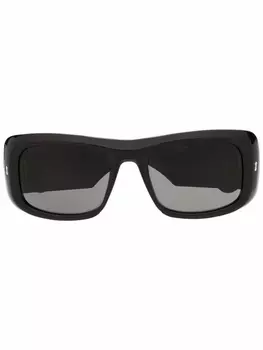 Gucci Eyewear солнцезащитные очки в квадратной оправе, черный