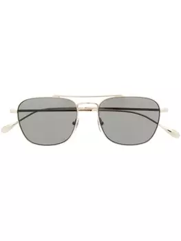 Gucci Eyewear солнцезащитные очки в квадратной оправе, золотистый