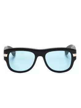 Gucci Eyewear солнцезащитные очки в квадратной оправе, черный