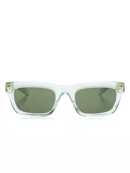 Gucci Eyewear солнцезащитные очки в квадратной оправе, зеленый