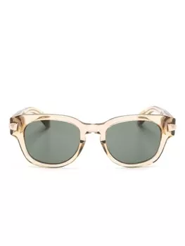 Gucci Eyewear солнцезащитные очки в квадратной оправе, коричневый