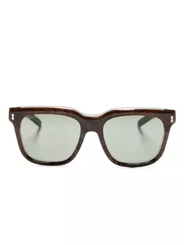 Gucci Eyewear солнцезащитные очки в квадратной оправе, синий