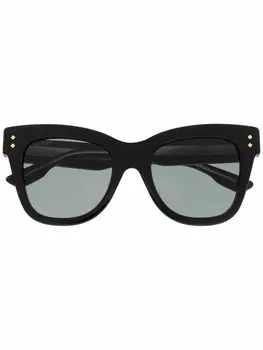 Gucci Eyewear солнцезащитные очки в квадратной оправе, черный