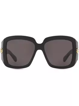 Gucci Eyewear солнцезащитные очки в квадратной оправе, черный