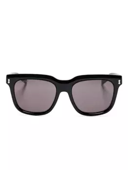 Gucci Eyewear солнцезащитные очки в квадратной оправе, черный