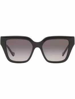 Gucci Eyewear солнцезащитные очки в квадратной оправе, черный
