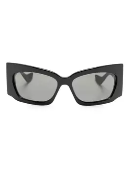 Gucci Eyewear солнцезащитные очки в квадратной оправе, черный