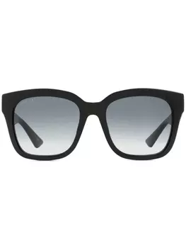 Gucci Eyewear солнцезащитные очки в квадратной оправе, черный