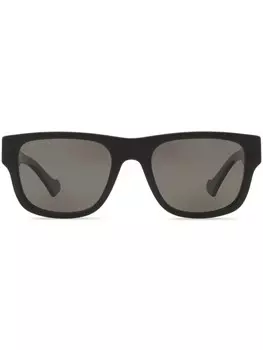 Gucci Eyewear солнцезащитные очки в квадратной оправе, черный