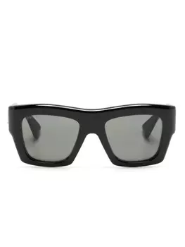 Gucci Eyewear солнцезащитные очки в квадратной оправе, черный