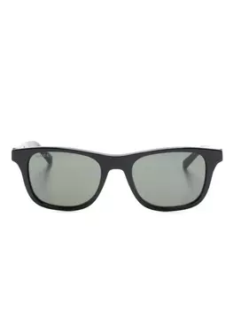Gucci Eyewear солнцезащитные очки в квадратной оправе, черный
