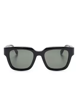 Gucci Eyewear солнцезащитные очки в квадратной оправе, черный