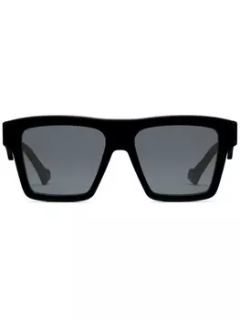 Gucci Eyewear солнцезащитные очки в квадратной оправе, серый