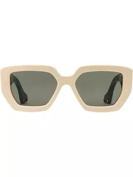 Gucci Eyewear солнцезащитные очки в квадратной оправе, серый