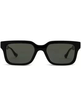 Gucci Eyewear солнцезащитные очки в квадратной оправе, черный