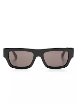 Gucci Eyewear солнцезащитные очки в квадратной оправе, черный