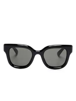 Gucci Eyewear солнцезащитные очки в квадратной оправе, черный