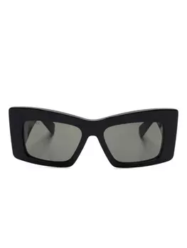 Gucci Eyewear солнцезащитные очки в квадратной оправе, черный