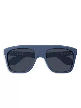 Gucci Eyewear солнцезащитные очки в квадратной оправе, синий