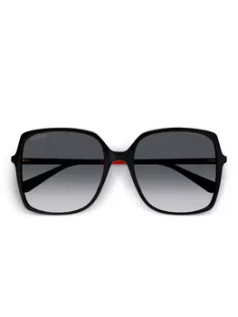 Gucci Eyewear солнцезащитные очки в квадратной оправе, черный