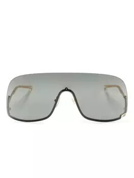 Gucci Eyewear солнцезащитные очки в массивной оправе, черный