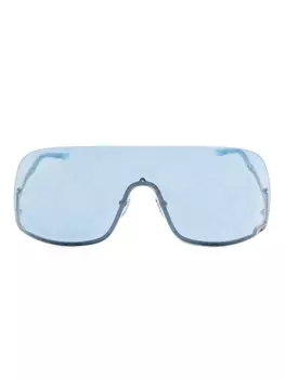 Gucci Eyewear солнцезащитные очки в массивной оправе, синий