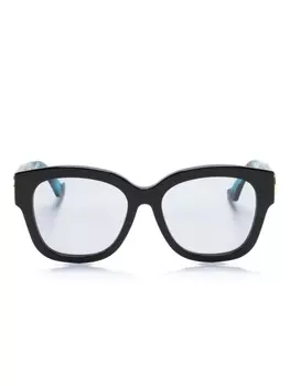 Gucci Eyewear солнцезащитные очки в оправе 'бабочка', черный