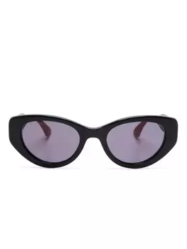 Gucci Eyewear солнцезащитные очки в оправе 'бабочка', черный