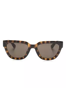 Gucci Eyewear солнцезащитные очки в оправе 'бабочка', коричневый