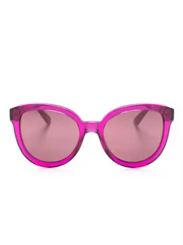 Gucci Eyewear солнцезащитные очки в оправе 'кошачий глаз', фиолетовый