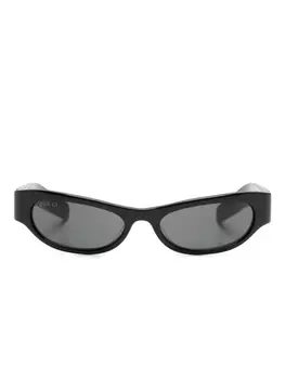 Gucci Eyewear солнцезащитные очки в оправе 'кошачий глаз', черный