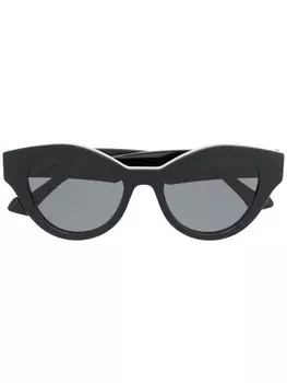 Gucci Eyewear солнцезащитные очки в оправе 'кошачий глаз', черный