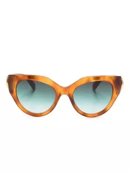 Gucci Eyewear солнцезащитные очки в оправе 'кошачий глаз', коричневый