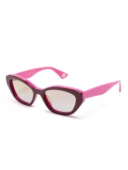 Gucci Eyewear солнцезащитные очки в оправе 'кошачий глаз', фиолетовый