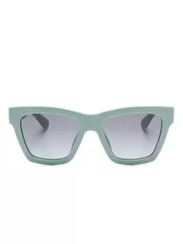 Gucci Eyewear солнцезащитные очки в оправе 'кошачий глаз', зеленый