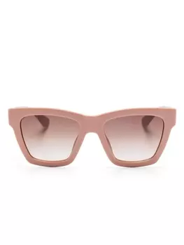 Gucci Eyewear солнцезащитные очки в оправе 'кошачий глаз', розовый