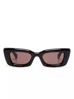Gucci Eyewear солнцезащитные очки в оправе 'кошачий глаз', коричневый