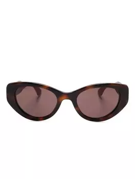 Gucci Eyewear солнцезащитные очки в оправе 'кошачий глаз', коричневый