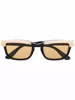 Gucci Eyewear солнцезащитные очки в прямоугольной оправе, черный