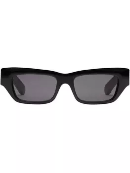 Gucci Eyewear солнцезащитные очки в прямоугольной оправе, черный