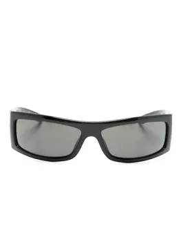 Gucci Eyewear солнцезащитные очки в прямоугольной оправе, черный