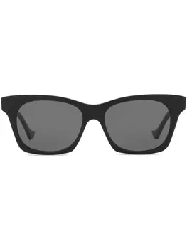 Gucci Eyewear солнцезащитные очки в прямоугольной оправе, черный