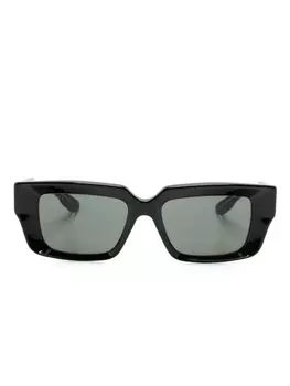 Gucci Eyewear солнцезащитные очки в прямоугольной оправе, черный