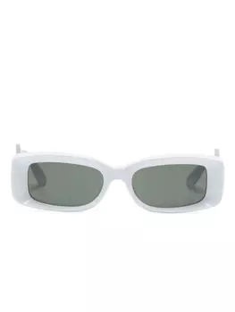 Gucci Eyewear солнцезащитные очки в прямоугольной оправе, синий