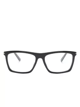 Gucci Eyewear солнцезащитные очки в прямоугольной оправе, черный