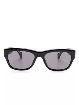 Gucci Eyewear солнцезащитные очки в прямоугольной оправе, черный