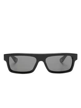 Gucci Eyewear солнцезащитные очки в прямоугольной оправе, черный