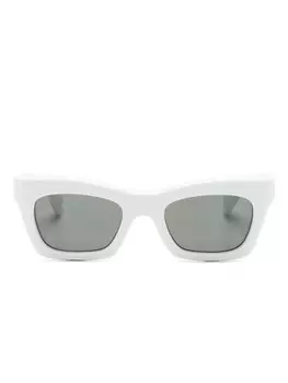 Gucci Eyewear солнцезащитные очки в прямоугольной оправе, белый